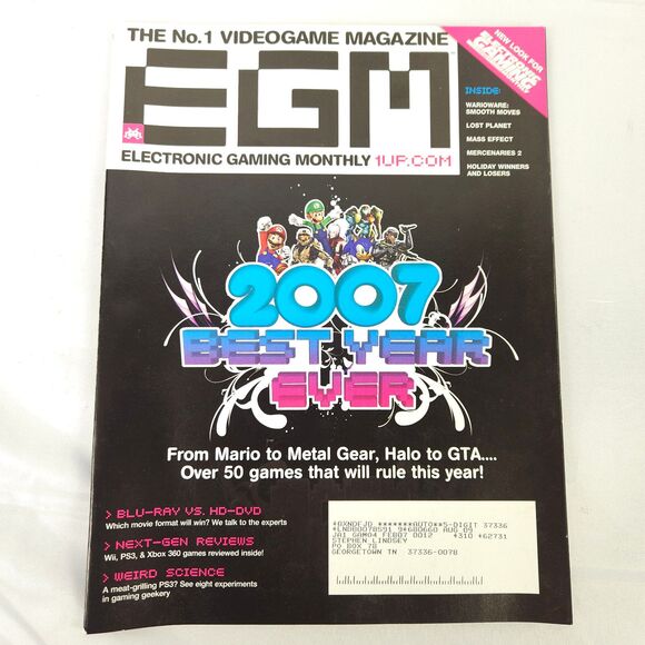 2007 EGM Electronic Gaming Monthly Magazine Lot of 12 Kingdom Hearts Halo 3 - Picture 14 of 14